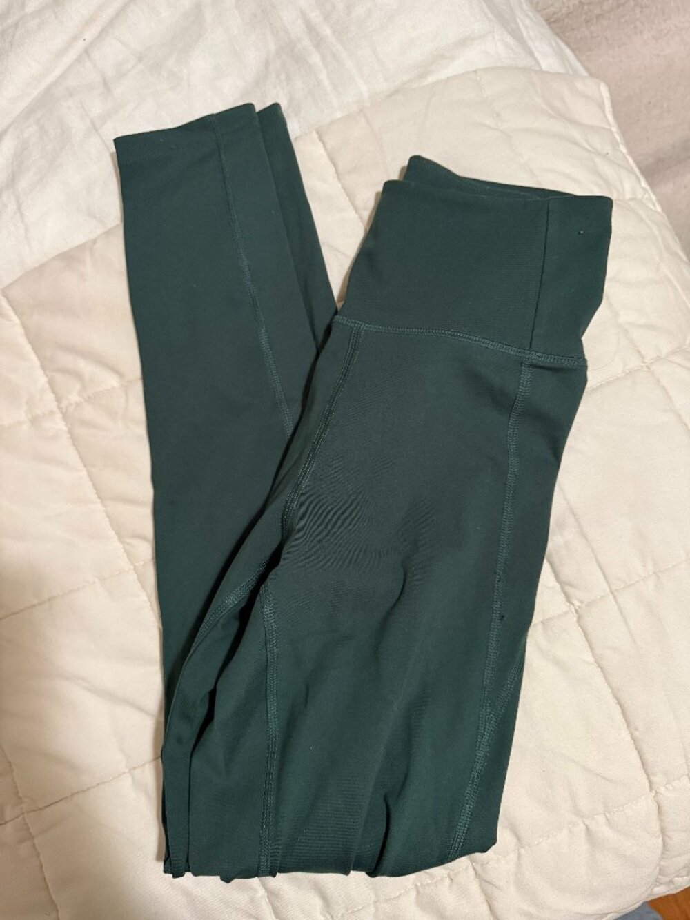 Girlfriend Collective Green Compressive High-Rise Legging, 28" inseam (XS)